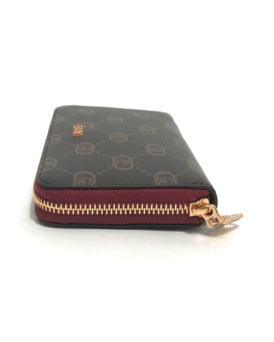 Portafoglio Liu-Jo Caliwen XL zip around marrone/red wine A26LJ24 AF5170 E0668