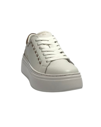Sneaker donna Emanuélle Vee Bice all white/ gold D26EV06 452P-503-19 WH-GO