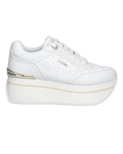 Sneaker donna Guess Camrio 4G platform white multilogo D26GU01 FLTCM9FAL12