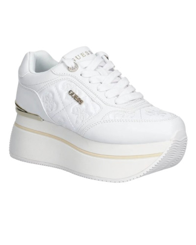 Sneaker donna Guess Camrio 4G platform white multilogo D26GU01 FLTCM9FAL12