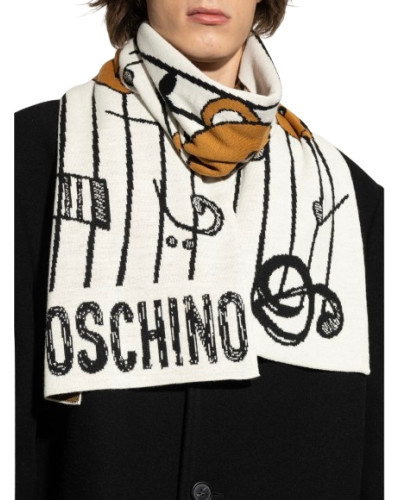 Sciarpa donna Moschino Bear white C26MO25 30832 M3318 002