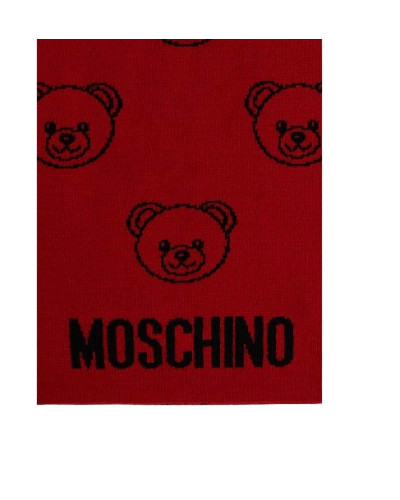 Sciarpa donna Moschino Bear rosso C26MO24 30831 M3320 007