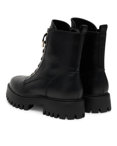 Scarpe donna Guess anfibio Fionaa in ecopelle nero D26GU09 FLTFNAELE10