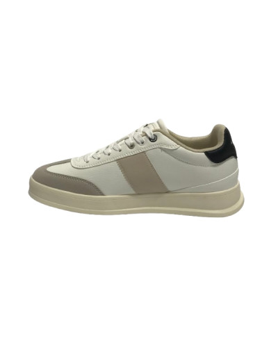 Sneaker U.S. POLO Campy004 in pelle white/light beige U26UP01
