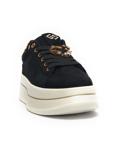 Sneaker donna Gold&gold nero D26GG11 GB989