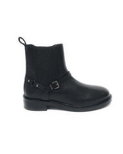 Scarpe Emanuélle Vee stivaletto beatles Uma nero D26EV11 452M-811-16-CRW
