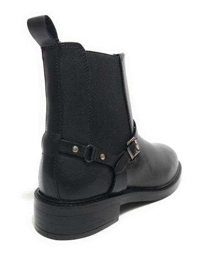 Scarpe Emanuélle Vee stivaletto beatles Uma nero D26EV11 452M-811-16-CRW