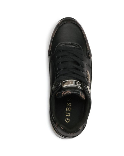 Scarpe donna sneaker Guess Moxea active lady black/ brown multilogo D26GU23 FL5MOXFAL12