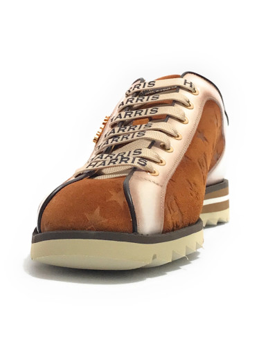 Scarpe uomo Harris sneaker pelle scamosciata camoscio/ bianco/ rosso U17HA218 Mugello