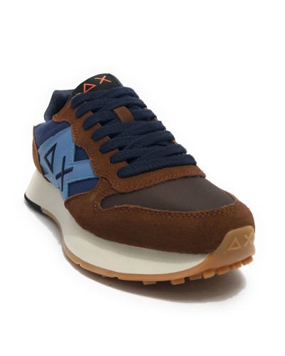 Sneaker uomo Sun68 Jaki bicolor volpe/ blu U26SU08 Z45114