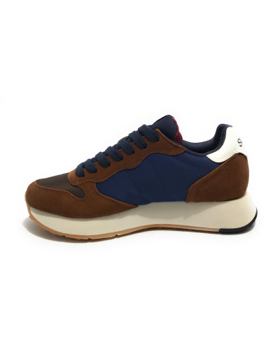 Sneaker uomo Sun68 Jaki bicolor volpe/ blu U26SU08 Z45114