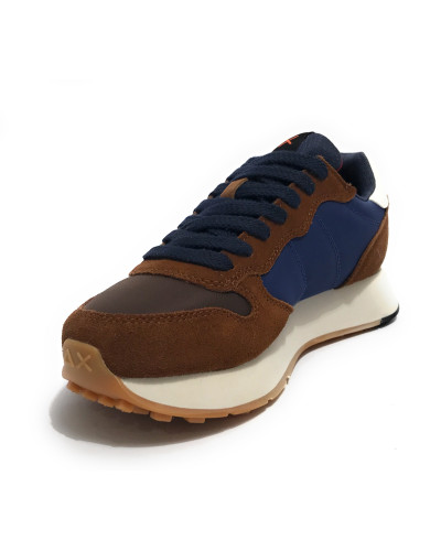 Sneaker uomo Sun68 Jaki bicolor volpe/ blu U26SU08 Z45114