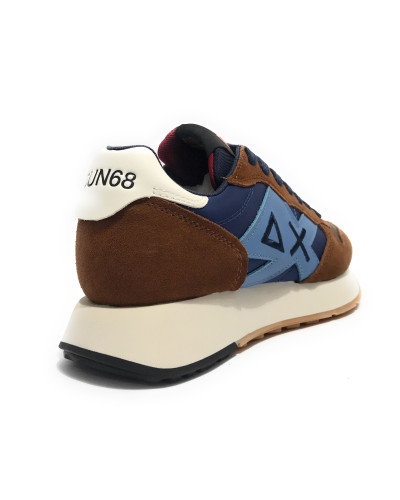 Sneaker uomo Sun68 Jaki bicolor volpe/ blu U26SU08 Z45114