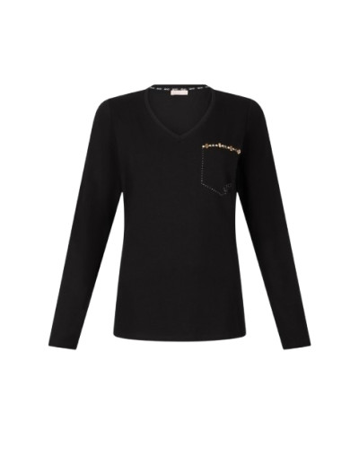 T-shirt donna Liu Jo nero E26LJ11 TF5170 JS003 22222