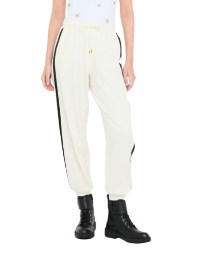 Pantalone donna Liu Jo in jersey lungo bianco E26LJ17 TF5010 J4523 03N76
