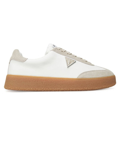 Scarpe uomo Guess sneaker Wiman in pelle white/ beige U26GU05 FMTWIMLEA12