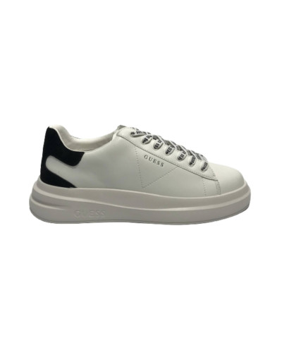 Scarpe uomo Guess sneaker Elba  pelle white/ black U26GU07 FMPVIBSUE12