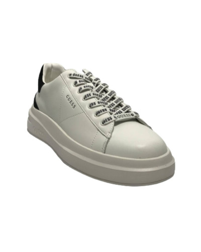 Scarpe uomo Guess sneaker Elba  pelle white/ black U26GU07 FMPVIBSUE12