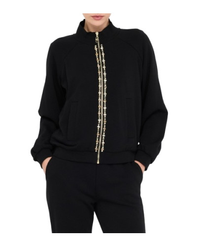 Felpa aperta donna Liu Jo Better nero E26LJ27 TF5112 FS321 22222