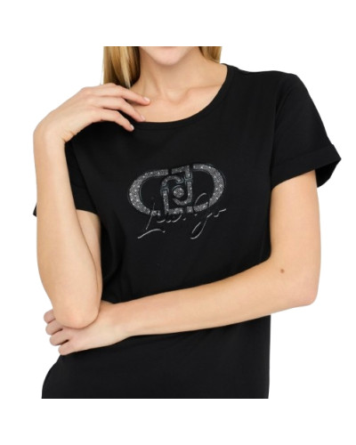T-shirt donna Liu Jo Better nero E26LJ37 TF5163 JS923 R9932