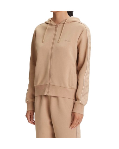 Felpa donna Guess Maryella Full Zip Sweatshirt beige E26GU27 V5YQ00KB3P2 C1C2