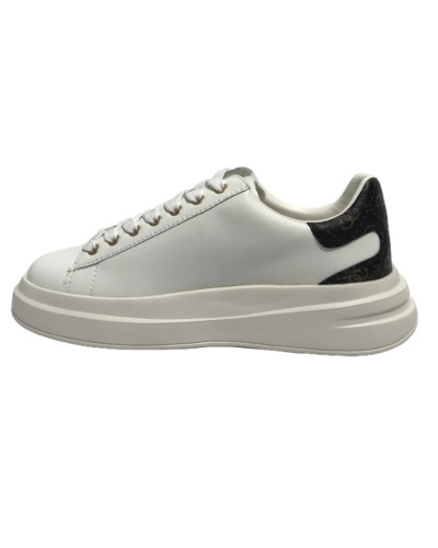 Scarpe uomo Guess sneaker Elba carryover in pelle white/ brown U26GU09 FMPVIBLEA12