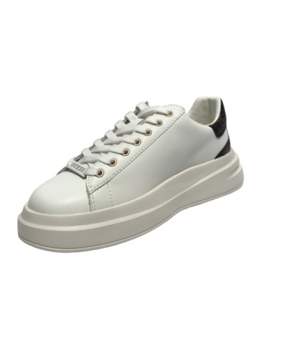 Scarpe uomo Guess sneaker Elba carryover in pelle white/ brown U26GU09 FMPVIBLEA12