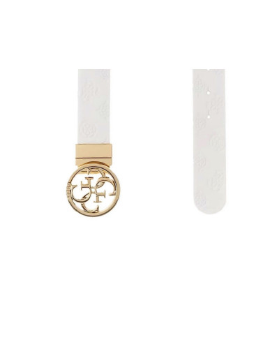 Cinta donna Guess Phoebe 4G reversible white C26GU08 BW9253P5335