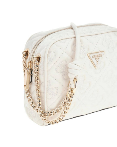 Borsa donna Guess Mini tracolla Adelasia 4G logo white B26GU10 QL965814