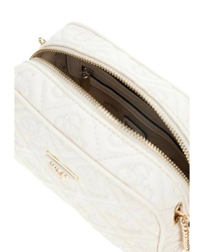 Borsa donna Guess Mini tracolla Adelasia 4G logo white B26GU10 QL965814