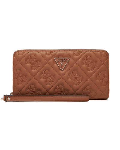 Portafoglio Guess Adelasia Quilted Logo zip around caramel A26GU08 QL9658146