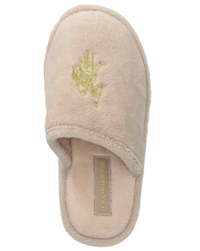 Pantofola US Polo Donna Gretty001 beige D26UP06