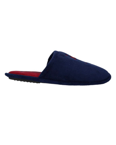 Slipper uomo US Polo pantofola Matte001 in tessuto blu U26UP07
