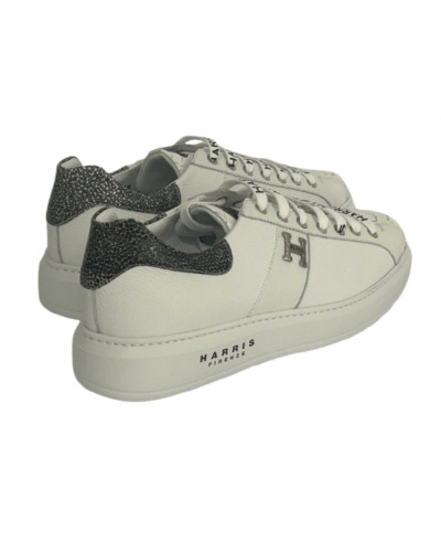 Scarpe uomo Harris Sport sneakers in pelle bianco/ shade fumé U17HA175