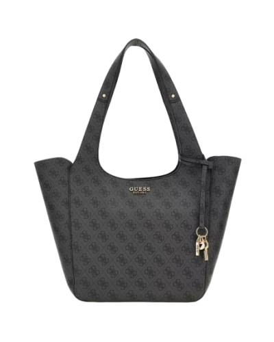 Borsa Guess shopper Calista con pochette coal multilogo B26GU52 SG733422