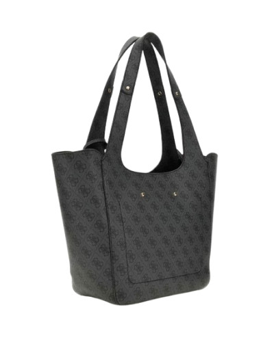 Borsa Guess shopper Calista con pochette coal multilogo B26GU52 SG733422