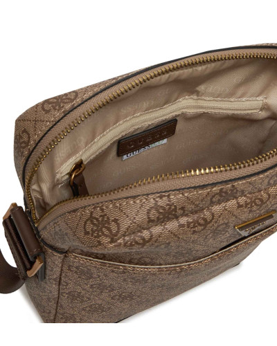 Borsa Guess mini tracolla uomo Torino 4G beige/brown multilogo UB26GU04 HMTOLOP4258