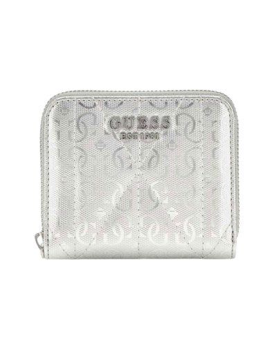 Portafoglio Guess Aldina small zip around silver A26GU16 GY9663137