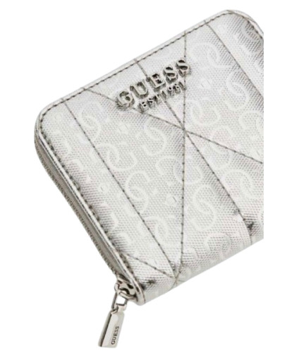 Portafoglio Guess Aldina small zip around silver A26GU16 GY9663137