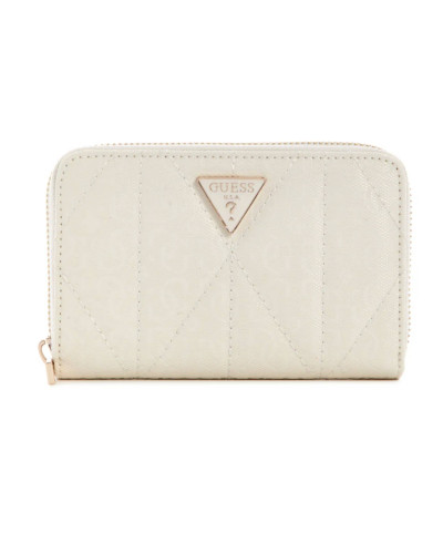 Portafoglio donna Guess Aldina SLG Medium logo white A26GU19 GG9663140