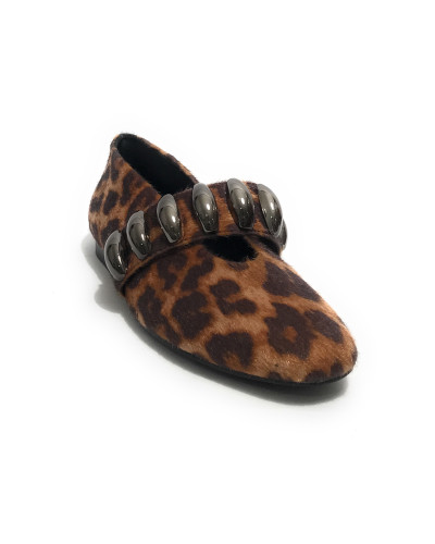 Scarpe donna Gold&gold ballerina leopard D26GG25 GP868