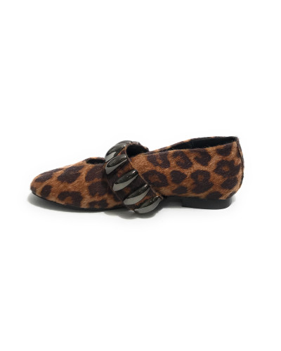 Scarpe donna Gold&gold ballerina leopard D26GG25 GP868
