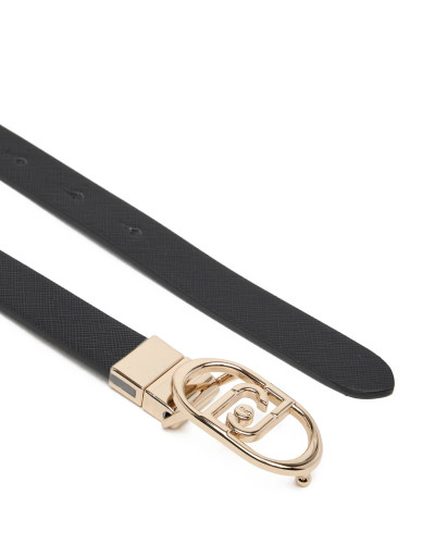 Cintura donna Liu-Jo reversibile hips belt nero/ antracite C26LJ23 AF5252 E0087