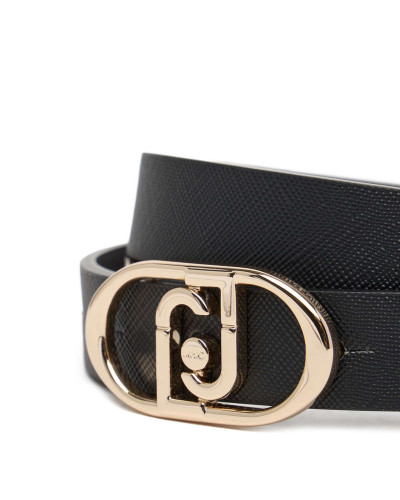 Cintura donna Liu-Jo reversibile hips belt nero/ antracite C26LJ23 AF5252 E0087