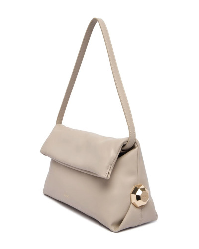 Borsa donna Liu-jo a mano/ tracolla M pochette Riccy beige B26LJ112 AF5097 E0077