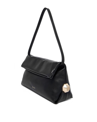 Borsa donna Liu-jo a mano/ tracolla M pochette Riccy nero B26LJ113 AF5097 E0077