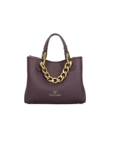 Borsa a mano con tracolla Braccialini Beth Jewels bordeaux B26BR67 B18531