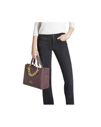 Borsa a mano con tracolla Braccialini Beth Jewels bordeaux B26BR67 B18531