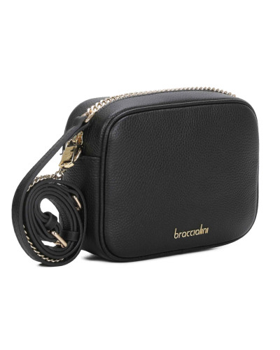 Borsa donna tracolla Braccialini Jinny Leather pelle nero B26BR69 B18480