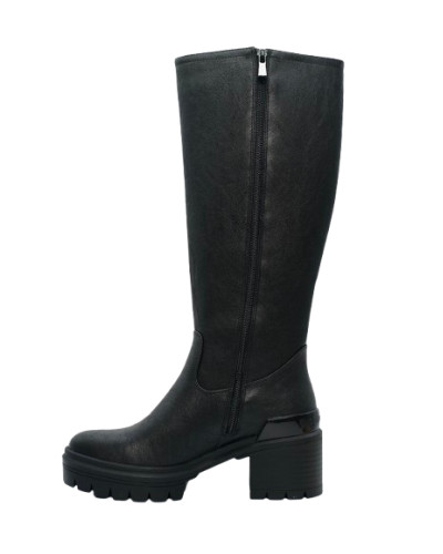 Scarpe donna stivale con tacco US Polo Haley 011 in ecopelle nero D26UP02